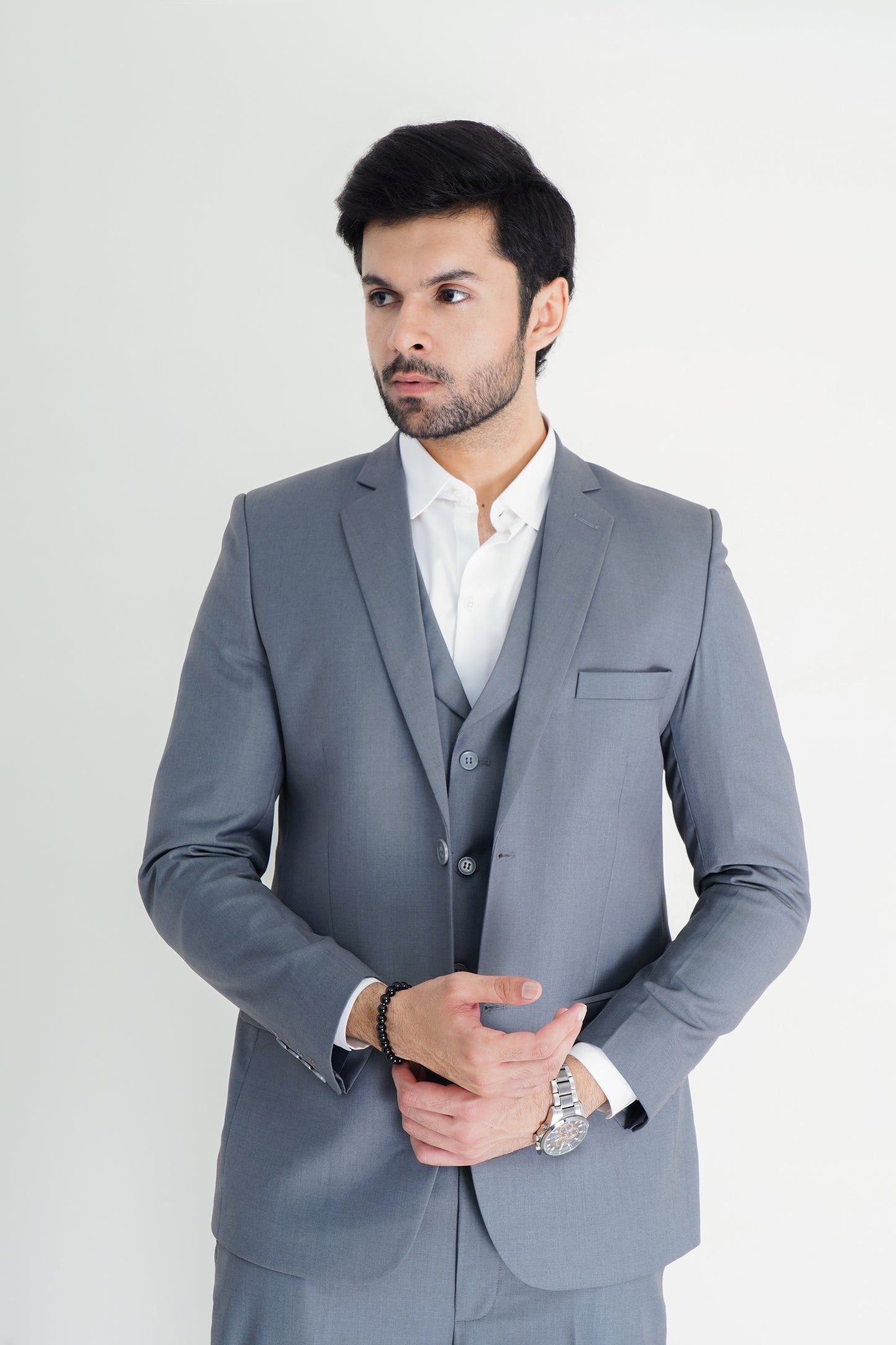 Elegant Grey Italian-Style Pant Coat for Men – Tailored Fit, Timeless Design