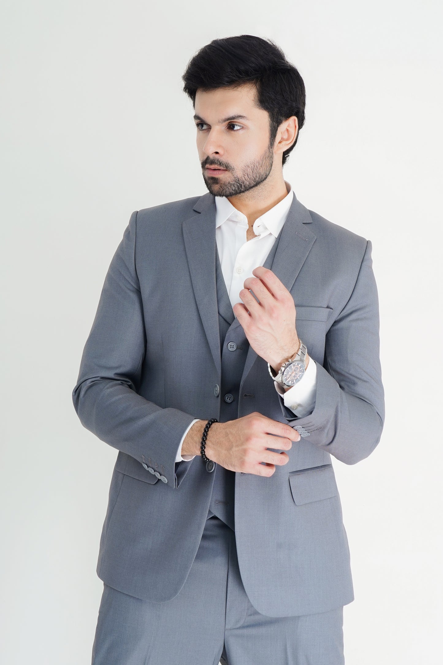 Elegant Grey Italian-Style Pant Coat for Men – Tailored Fit, Timeless Design