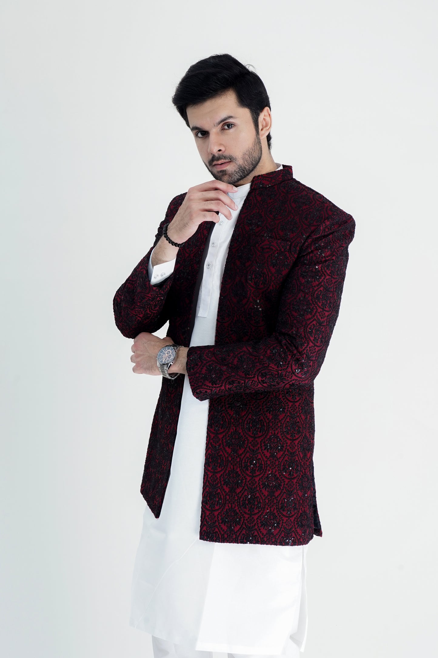 Maroon Royal Prince Coat – A Timeless Symbol of Elegance and Power