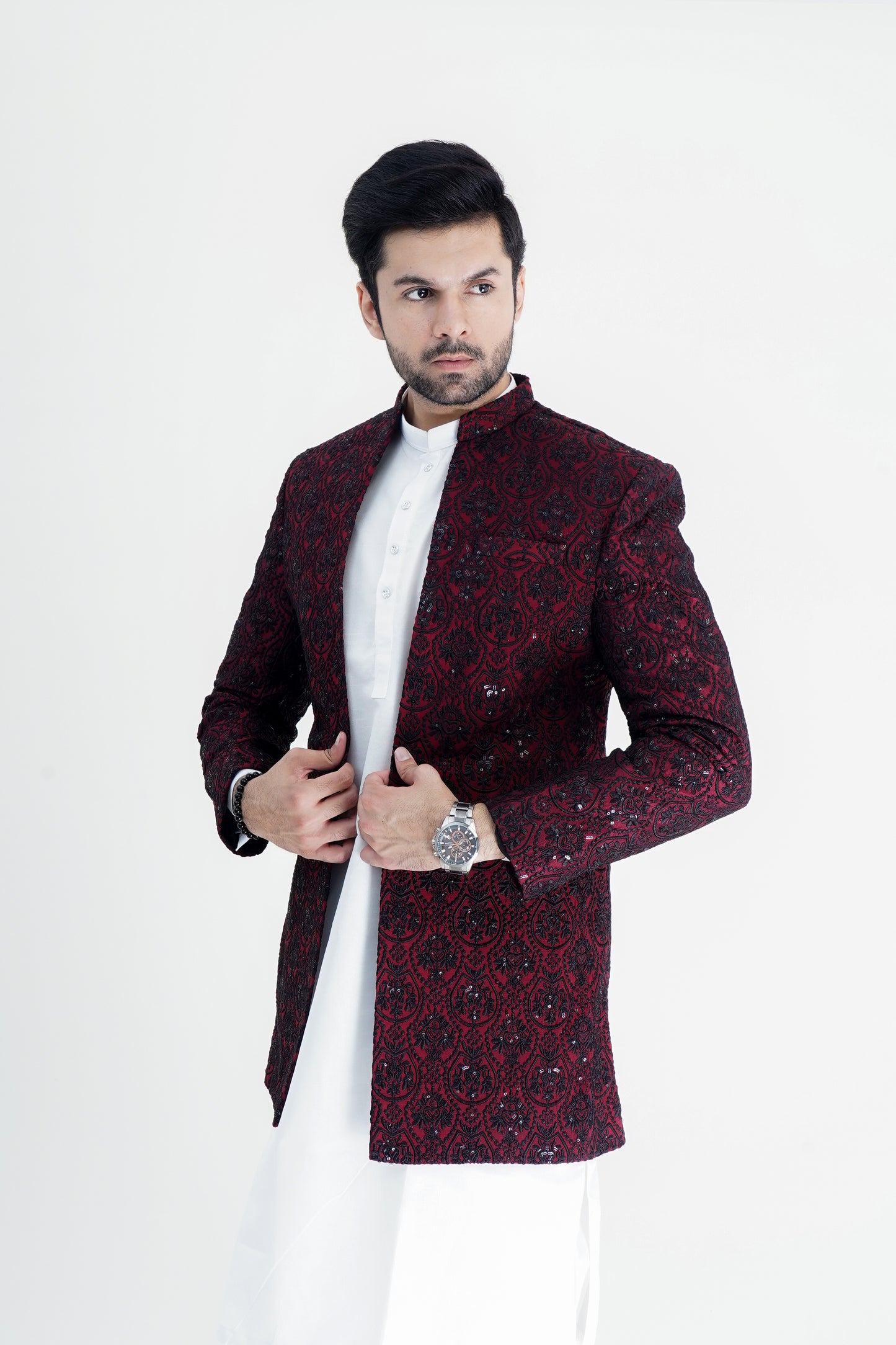 Maroon Royal Prince Coat – A Timeless Symbol of Elegance and Power