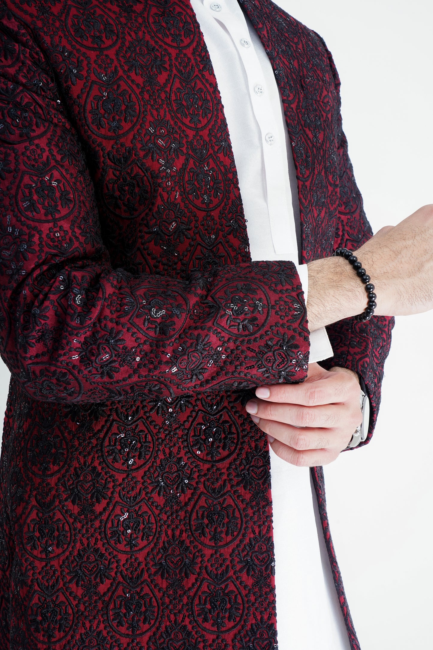 Maroon Royal Prince Coat – A Timeless Symbol of Elegance and Power