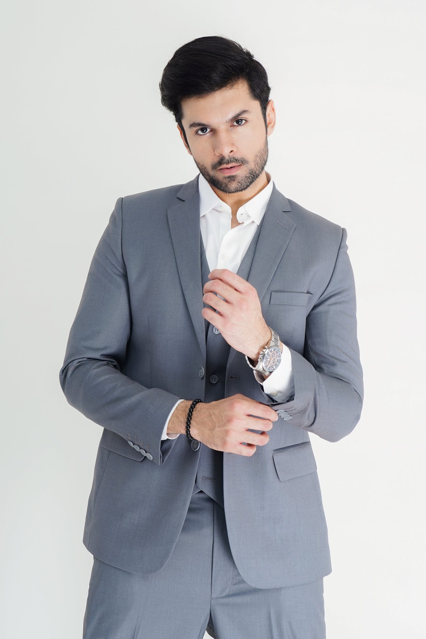 Elegant Grey Italian-Style Pant Coat for Men – Tailored Fit, Timeless Design