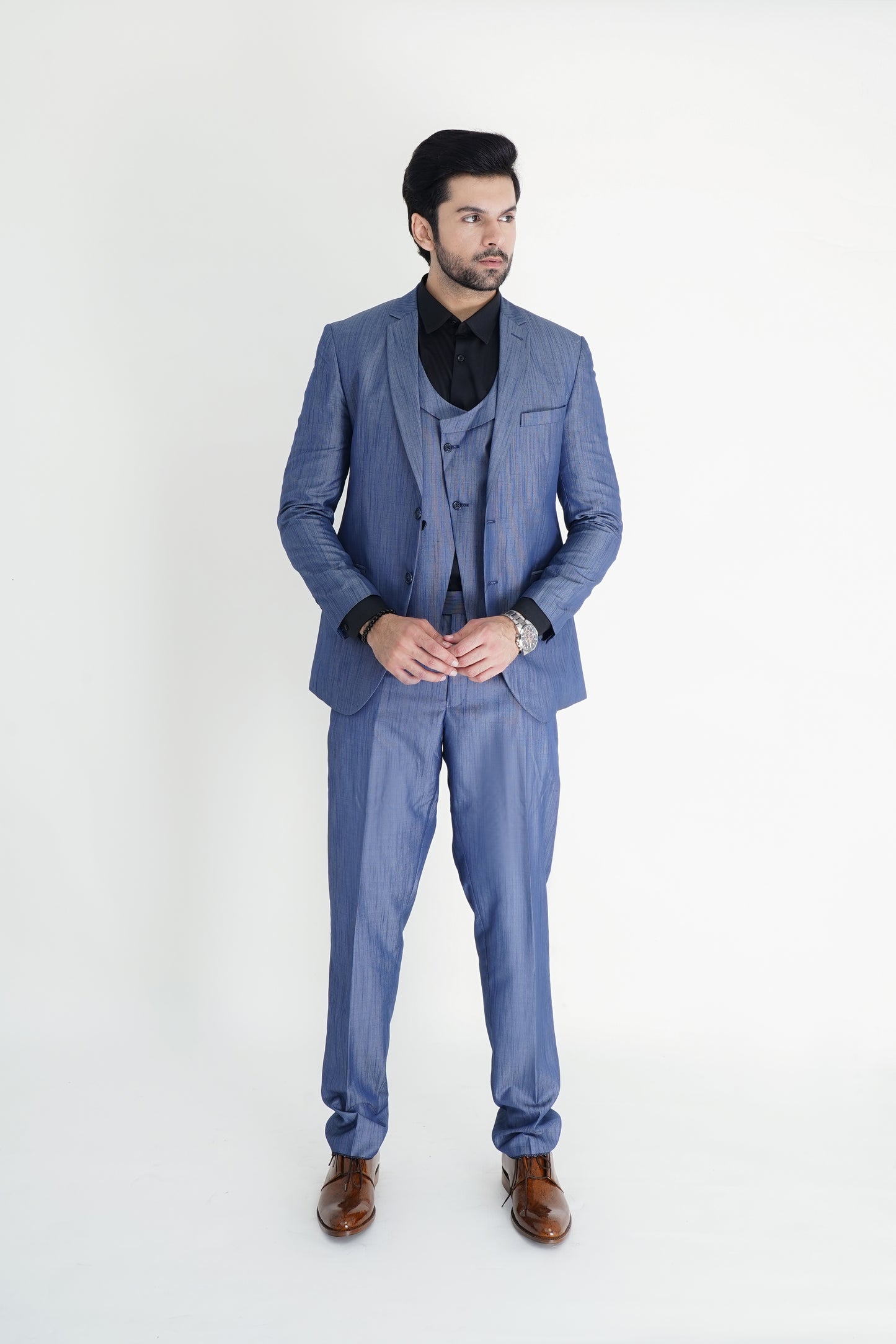 The Elite Three-Piece Pant Suit – Command, Elegance, and Sophistication in One