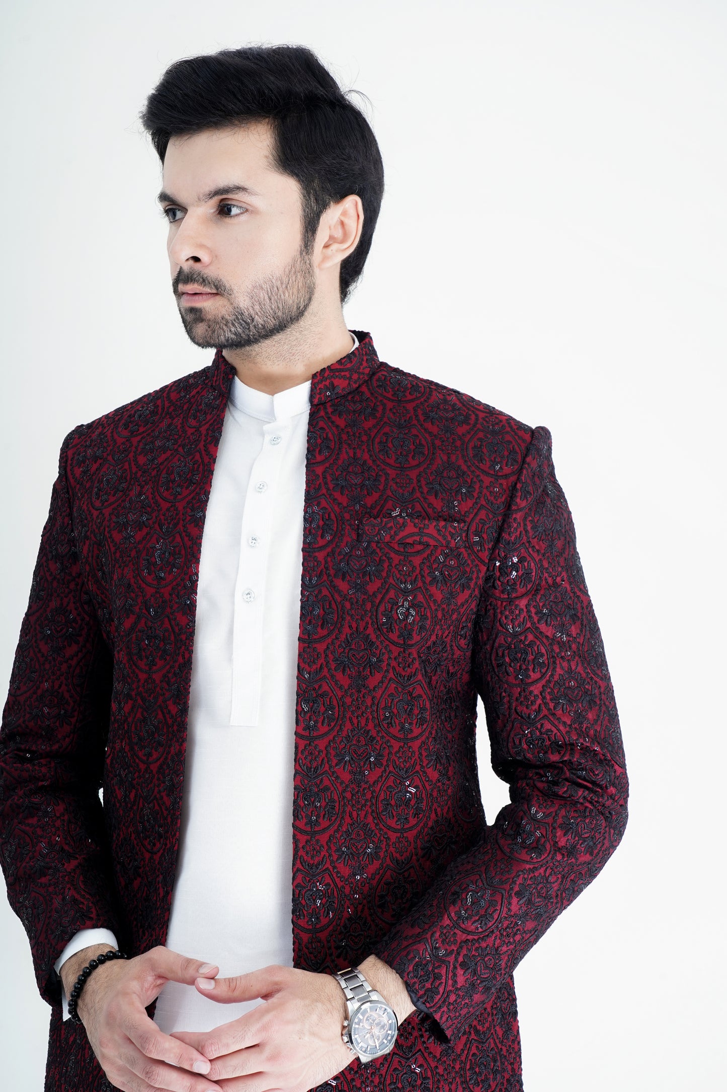 Maroon Royal Prince Coat – A Timeless Symbol of Elegance and Power